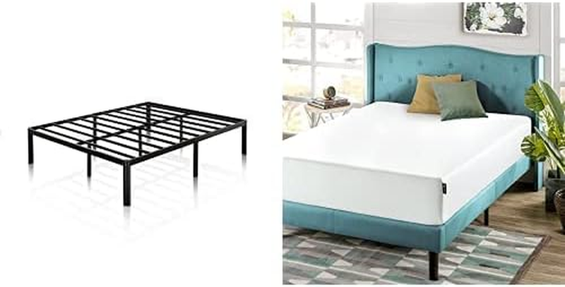 & 10 Inch Green Tea Memory Foam Mattress Set,