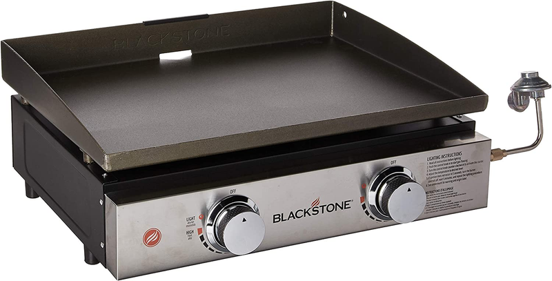 Heavy Duty Flat Top Grill Station for Camping, Tailgating w/ Knobs & Ignition