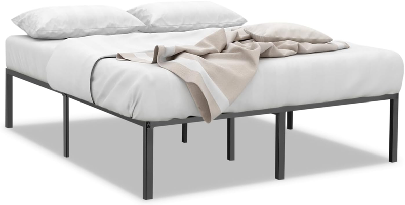 Queen Size Bed Frame,Metal Platform Bed Frame,No Box Spring Needed,18 Inch High