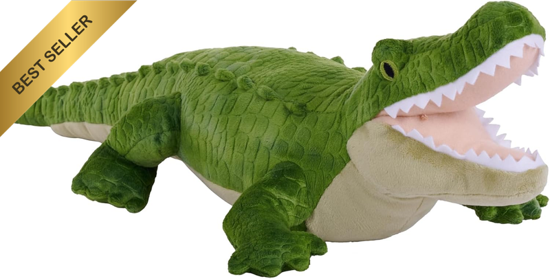 Cuddlekins Eco Alligator, Stuffed Animal, 12 Inches, Plush Toy, Fill Is Spun Rec