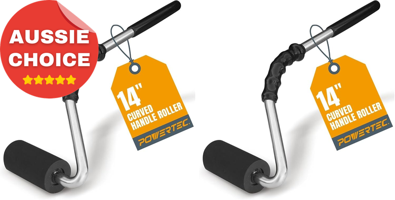 Curved Handle J Roller Rubber Roller 1.5"x3" Veneer Edge Banding Tool Pack of 2