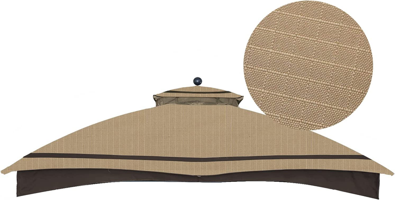 Top Gazebo Cover Beige Patio Sunshade For Lowes Allen Roth