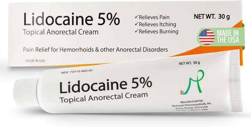 Maximum Strength Lidocaine 5% Topical Anorectal Numbing Cream ...