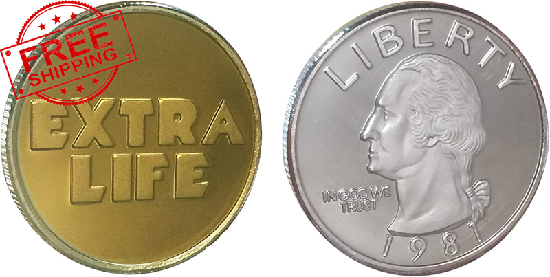 One Oasis Extra Life Coin Quarter Props Extra Life Challenge Coin