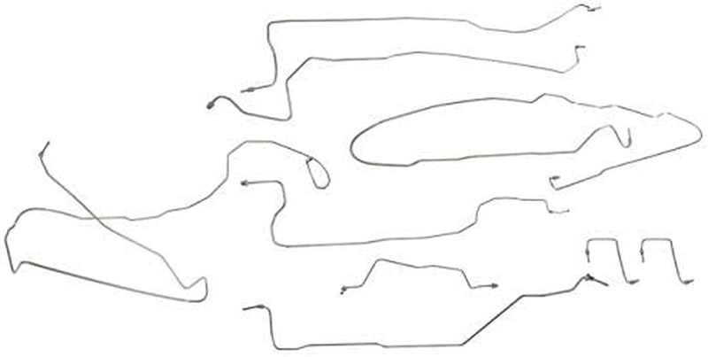 9 Piece Brake Hydraulic Line Kit for 2003-2006 Chevy Tahoe Without RPO Code JL4