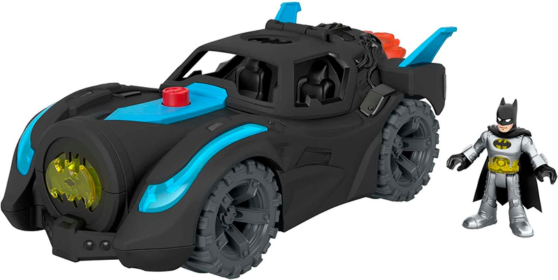Imaginext DC Super Friends Batman Toys, Lights & Sounds Batmobile with Batman Fi