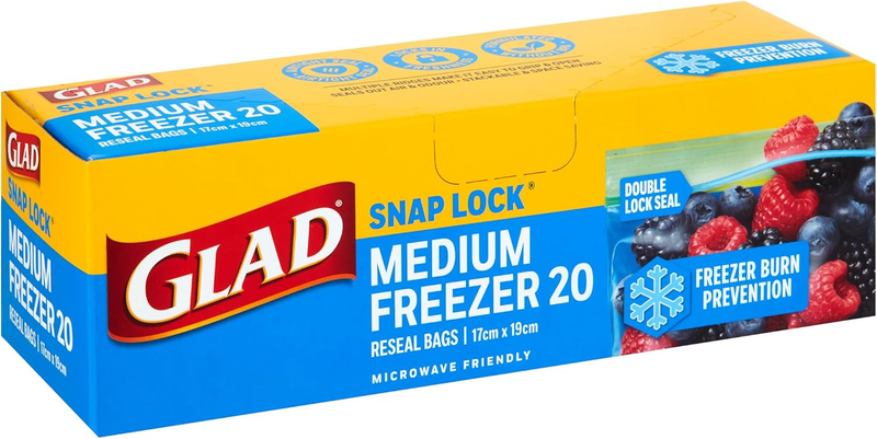 Freezer Snaplock Resealable Bag Medium 20