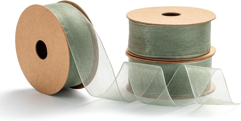 Ribbon Organza Decorative Gift Wide Silk Ribbons for Gift Wrapping Bridal Bouque