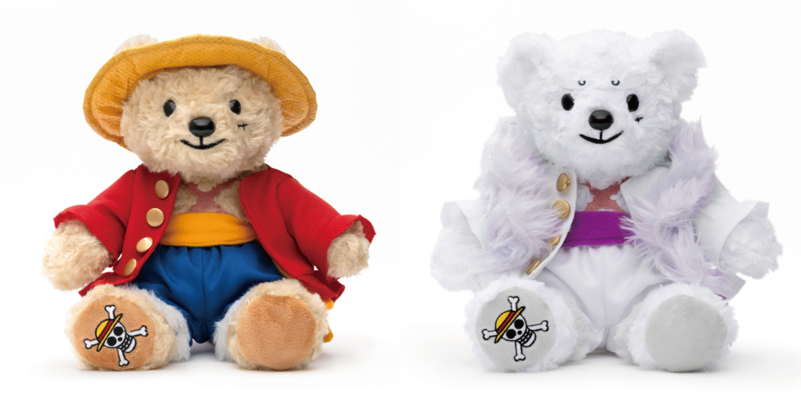 ワンピース BIGルフィベア (GEAR5ver.) One Piece Luffy Bear Nomal & GEAR5 ver. Set Plush Doll