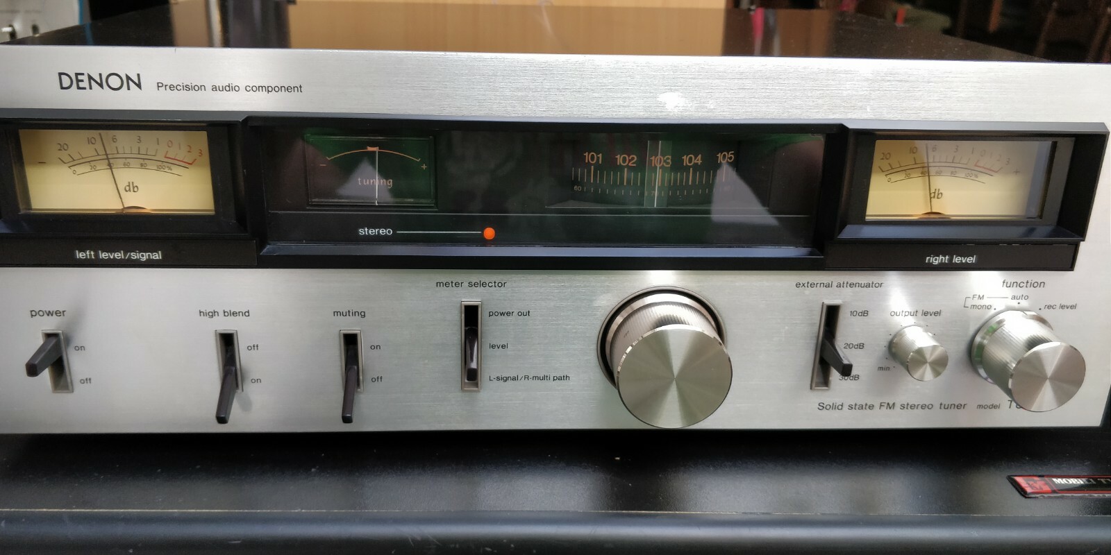 DENON FMチューナー　TU-500 通電のみ　現状品 Yahoo!オークション -「denon tu-500」(オーディオ機器) の落札相場