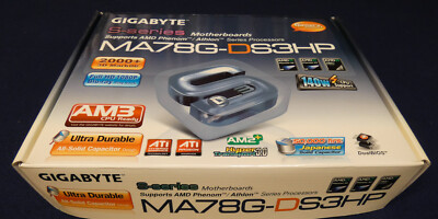 Gigabyte GA-MA78G-DS3HP DDR2 PCI-E AM2 Motherboard - in Box Nothing Missing