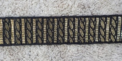 Talbots Women's Beaded Belt Velcro Closure ~ Size L