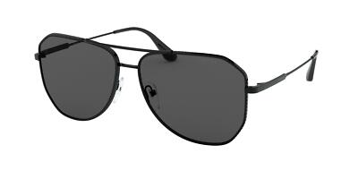 Pre-owned Prada 63xs Sunglasses 1ab731 Black 100% Authentic In Gray