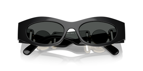 Pre-owned Versace Sunglasses Ve4480u Gb1/87 Black Grey Woman In Gray