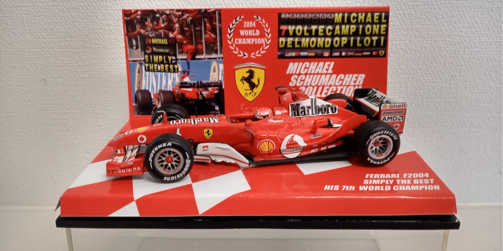 MICHAEL SCHUMACHER COLLECTION 1:43 FERRARI F2004 7th