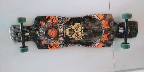 Original Longboard Skateboard Paris Trucks Solid Deck/Wheels