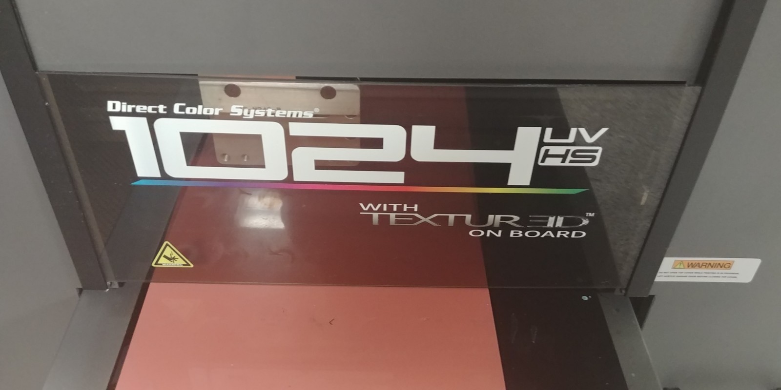 Direct Color Systems 1024UVHS Small-Format UV Flatbed Printer with TexturED