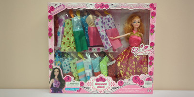 NEW IN BOX 2020 Sweet Girl Fashion Doll w/ 17 Dresses Plastic 11 in. Jin Yu Toys