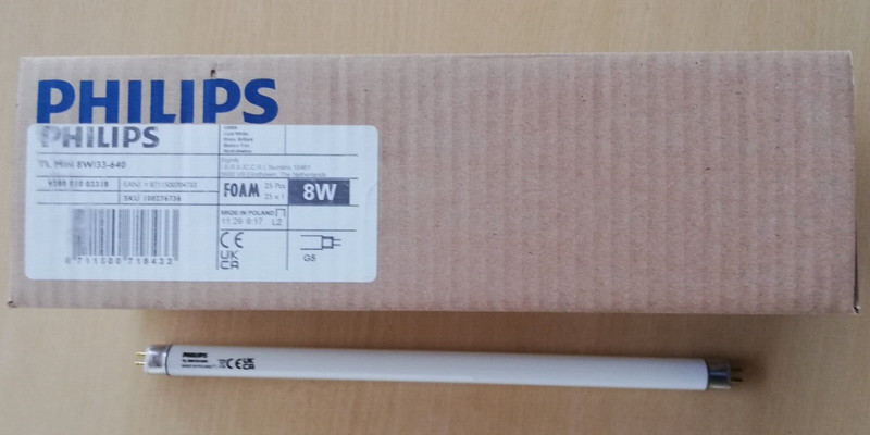 Philips Leuchtstofflampe Mini Tl 8w/33-640 T5 NeutralweiÃ LeuchtstoffrÃ¶Hre L8w