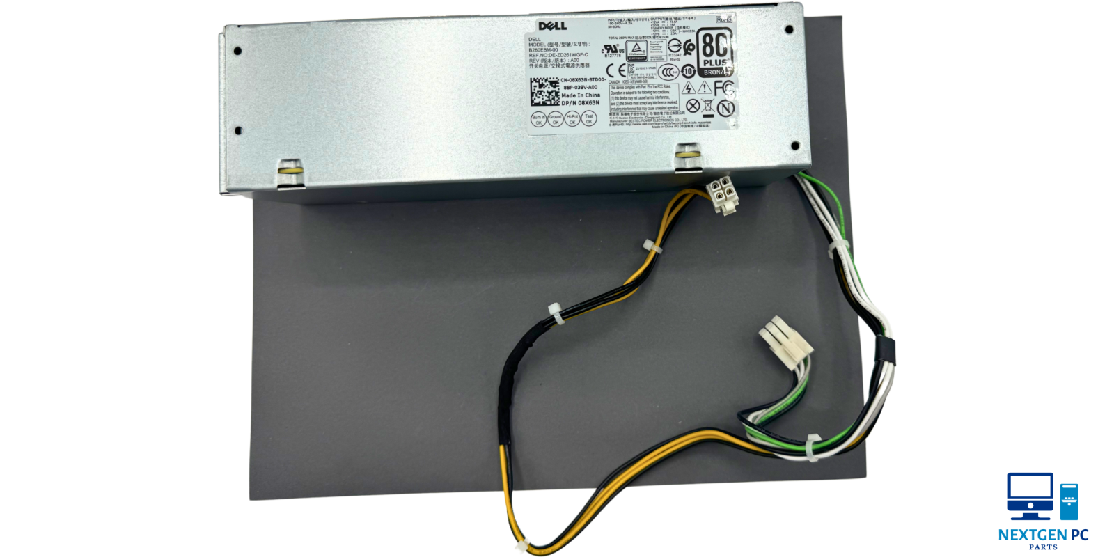 Dell Optiplex 3060 5060 7060 MT Power Supply 0H7X3F/08X63N