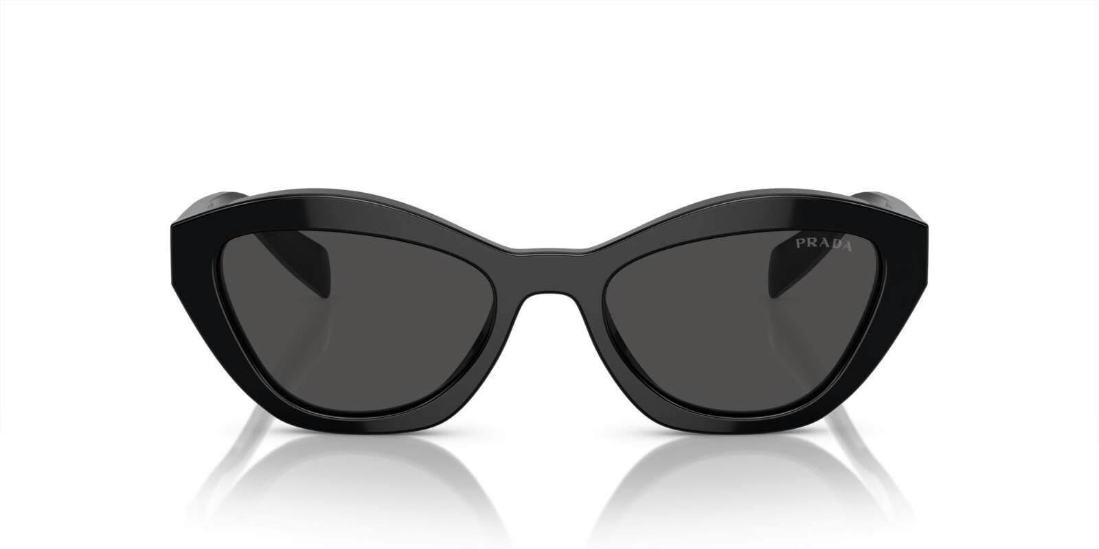 Pre-owned Prada Pr A02s Black/dark Grey (16k-08z) Sunglasses In Gray