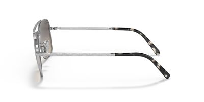 Pre-owned Ray Ban Ray-ban Caravan Sunglasses, Yeslver Frame, Clear Degreesent Grey Lens, 55mm In Gray