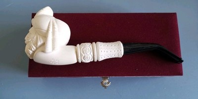 NEW High Quality  Meerschaum  Pipe With Box