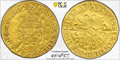 François-Marie PAST-PRESENT 1515-47 François I Ecu D'or PCGS AU58 | eBay