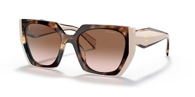 Pre-owned Prada Sunglasses Pr15ws 01r0a6 54mm Tortoise Caramel / Brown Gradient Lens