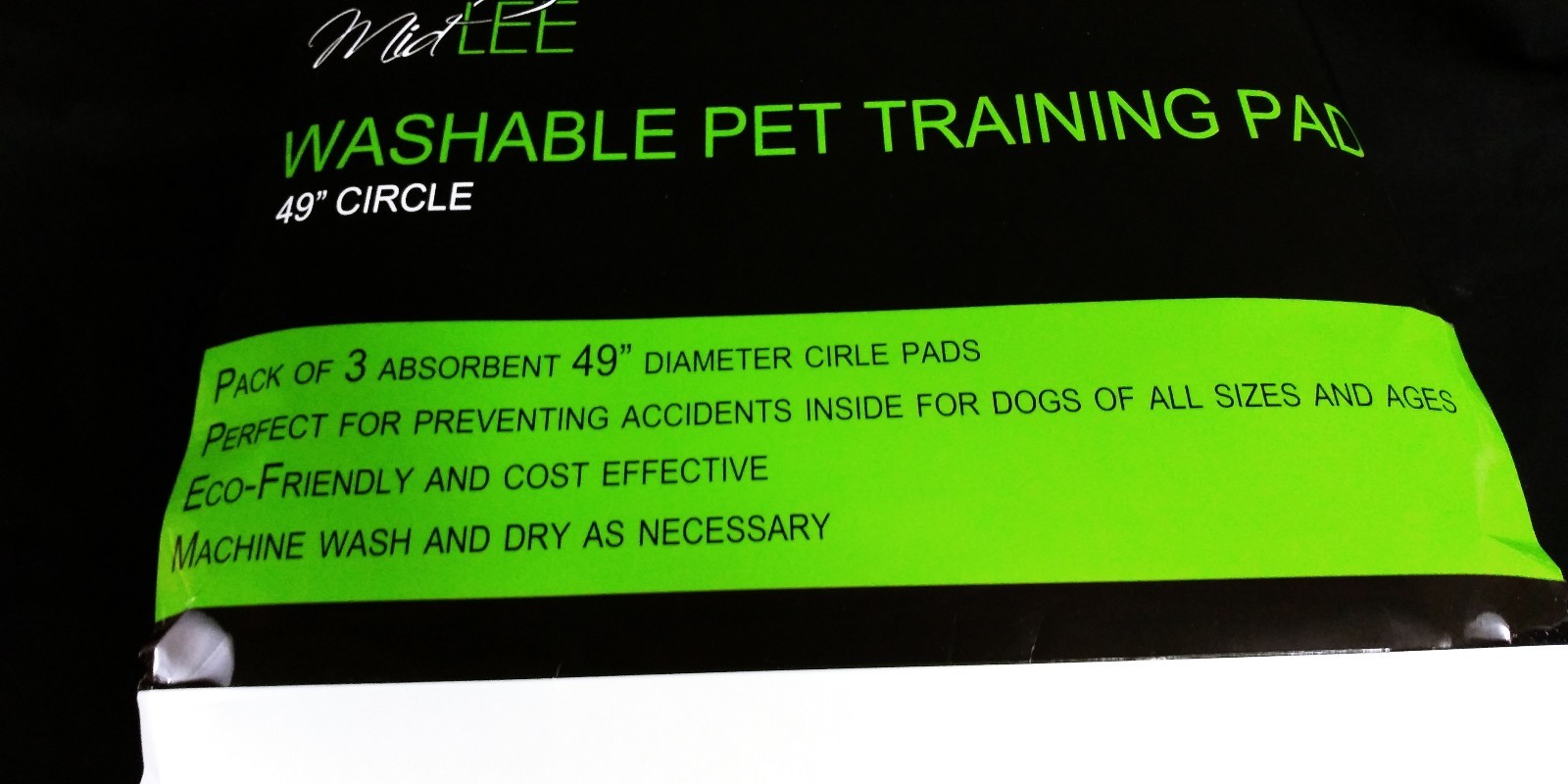 Midlee Washable Pet Training Circle Pads Set of 3