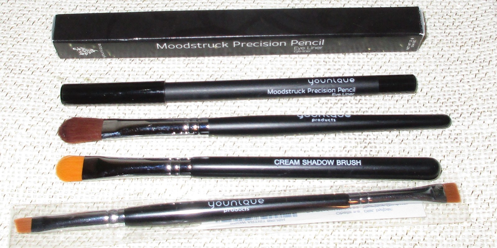 3 NWB Younique Moodstruck Addiction Shadow Palletes Brushes and Eyeliner Lot