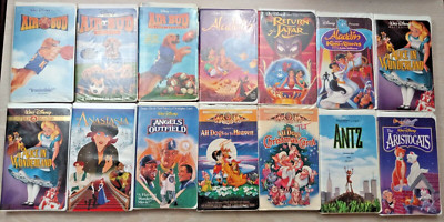 Good Tapes / Poor Cases - Clamshell VHS MOVIES Alphabetical Order 1.50 Each