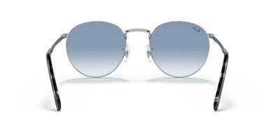 Pre-owned Ray Ban Ray-ban Round Sunglasses, Yeslver Frame, Clear Degreesent Blue Lens, 50mm