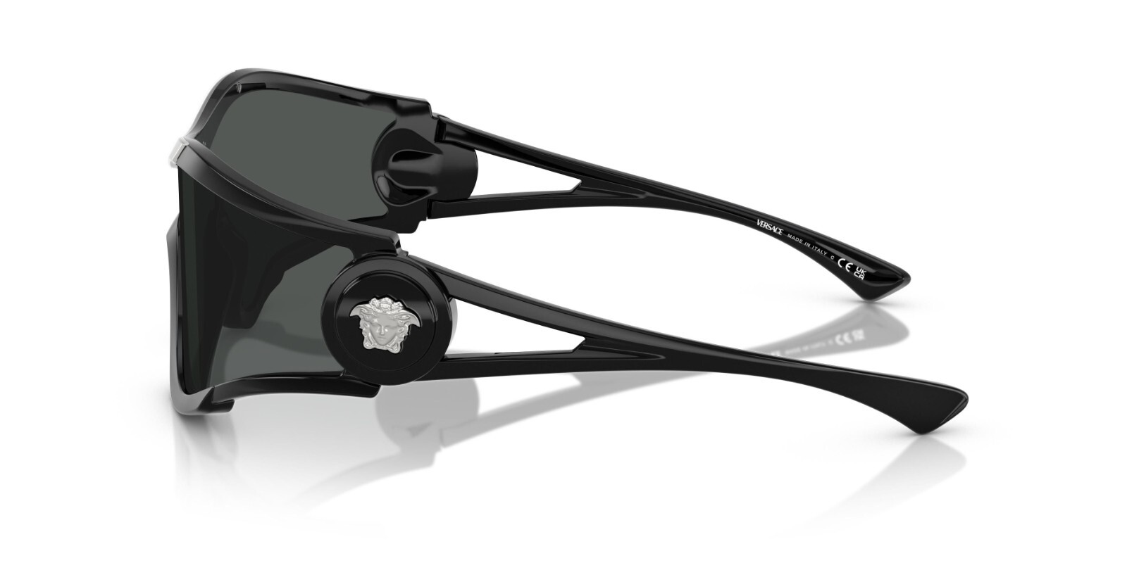 Pre-owned Versace Ve 4475 Black/grey (gb1/87) Sunglasses In Gray