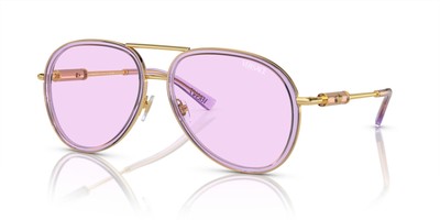 Pre-owned Versace Ve 2260 Clear Lilac/light Violet 60/16/140 Unisex Sunglasses In Purple