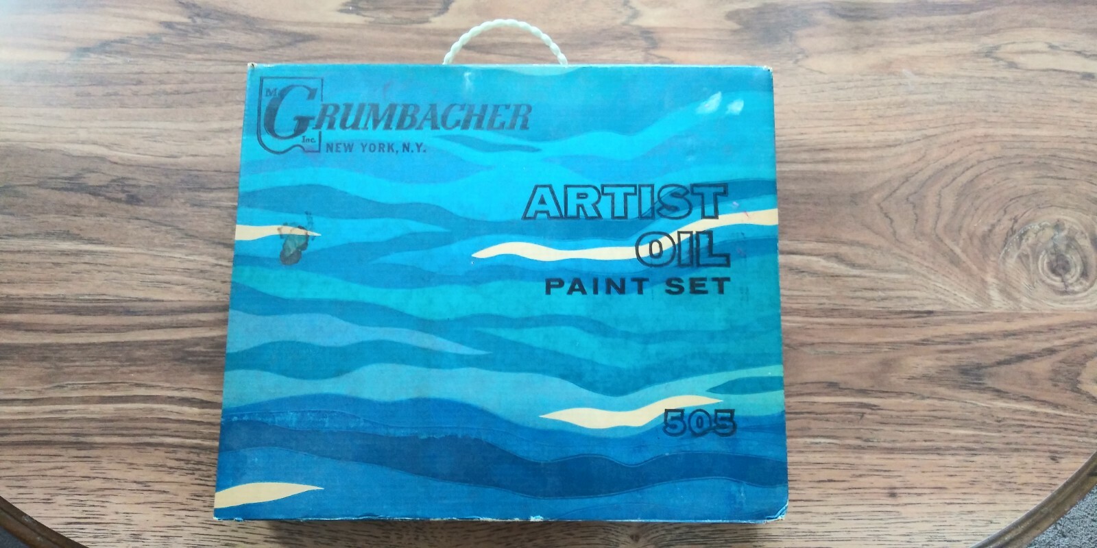 Vintage 1968 Grumbacher Artist Oil Paint Set #505