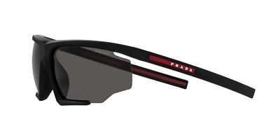 Pre-owned Prada Linea Rossa Sunglasses Ps 07ys Dg006f Black Grey Man In Gray