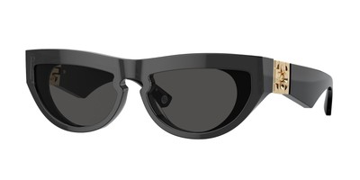 Pre-owned Burberry Be4422u 411287 Dark Grey Dark Grey 58 Mm Women's Sunglasses In Gray