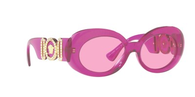Pre-owned Versace Ve4426bu-5334-5-54 Pink Sunglasses