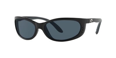 COSTA DEL MAR COSTA DEL MAR SUNGLASSES 06 S 9058 905803 FATHOM 11 MATTE BLACK GRAY 580