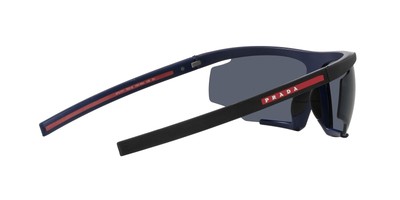 Pre-owned Prada Linea Rossa Sunglasses Ps 07ys 13k05u Black Blue Man