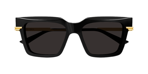 Pre-owned Bottega Veneta Sunglasses Bv1242s-001 Black - Gold - Gray