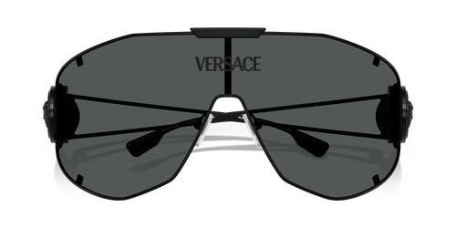 Pre-owned Versace Sunglasses Ve2268 143387 Black Grey Man In Gray