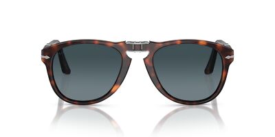 Pre-owned Persol Sunglasses Po0714 24/s3 54mm Havana / Polarized Blue Gradient Lens