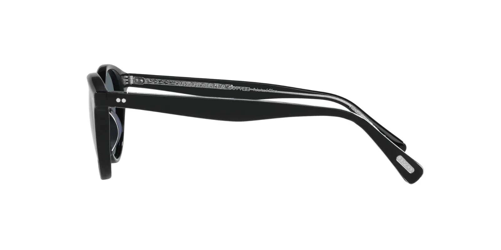 Pre-owned Oliver Peoples Romare Sun Ov5459su 14923r 50 Black/blue Polarized Sunglasses
