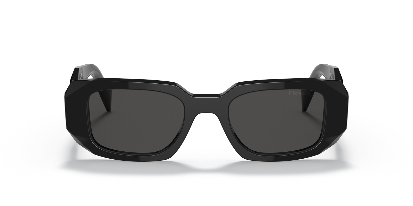 Pre-owned Prada Pr 17ws 1ab5so Black Dark Grey Lens Unisex Sunglasses Authentic In Gray