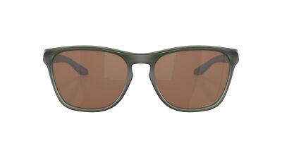 Pre-owned Oakley Manorburn Sunglasses, Matte Olive Ink Frame, Prizm Tungsten Polarized Len