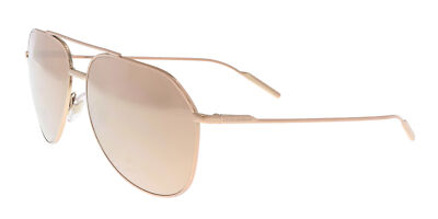 Pre-owned Dolce & Gabbana 0dg2166 K03/5r Gold Aviator Sunglasses