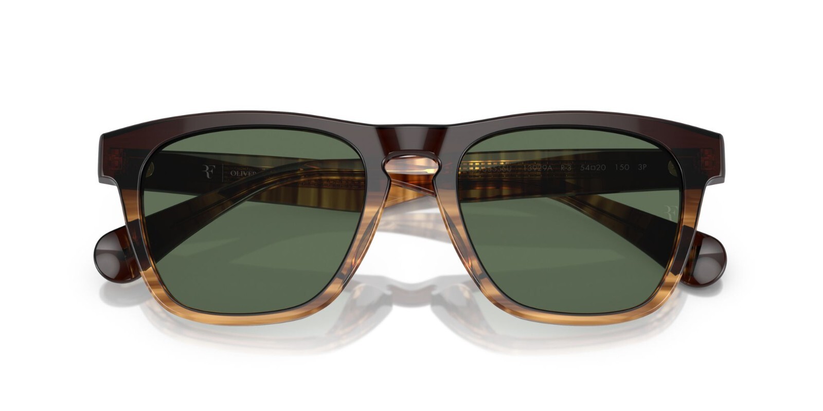 Pre-owned Oliver Peoples R-3 Ov 5555su Cortado/g-15 Green Polarized (1392/9a) Sunglasses