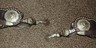 Jerry Wallace double mounted gal leg spurs, spur straps, & matching bit